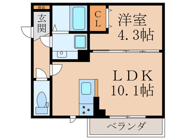 D-roomさんよう　A棟の物件間取画像